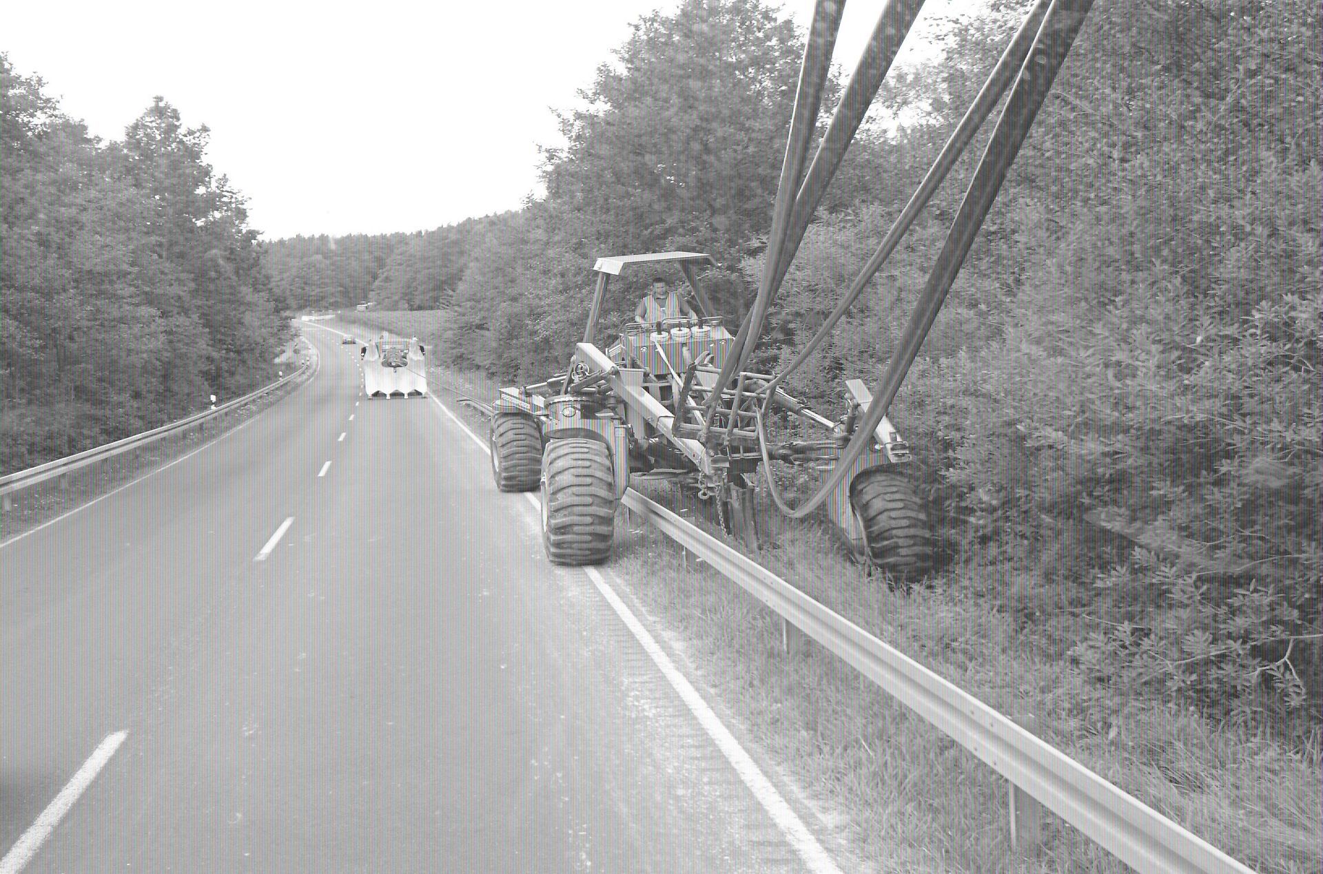 Kabelbau auf der Straße