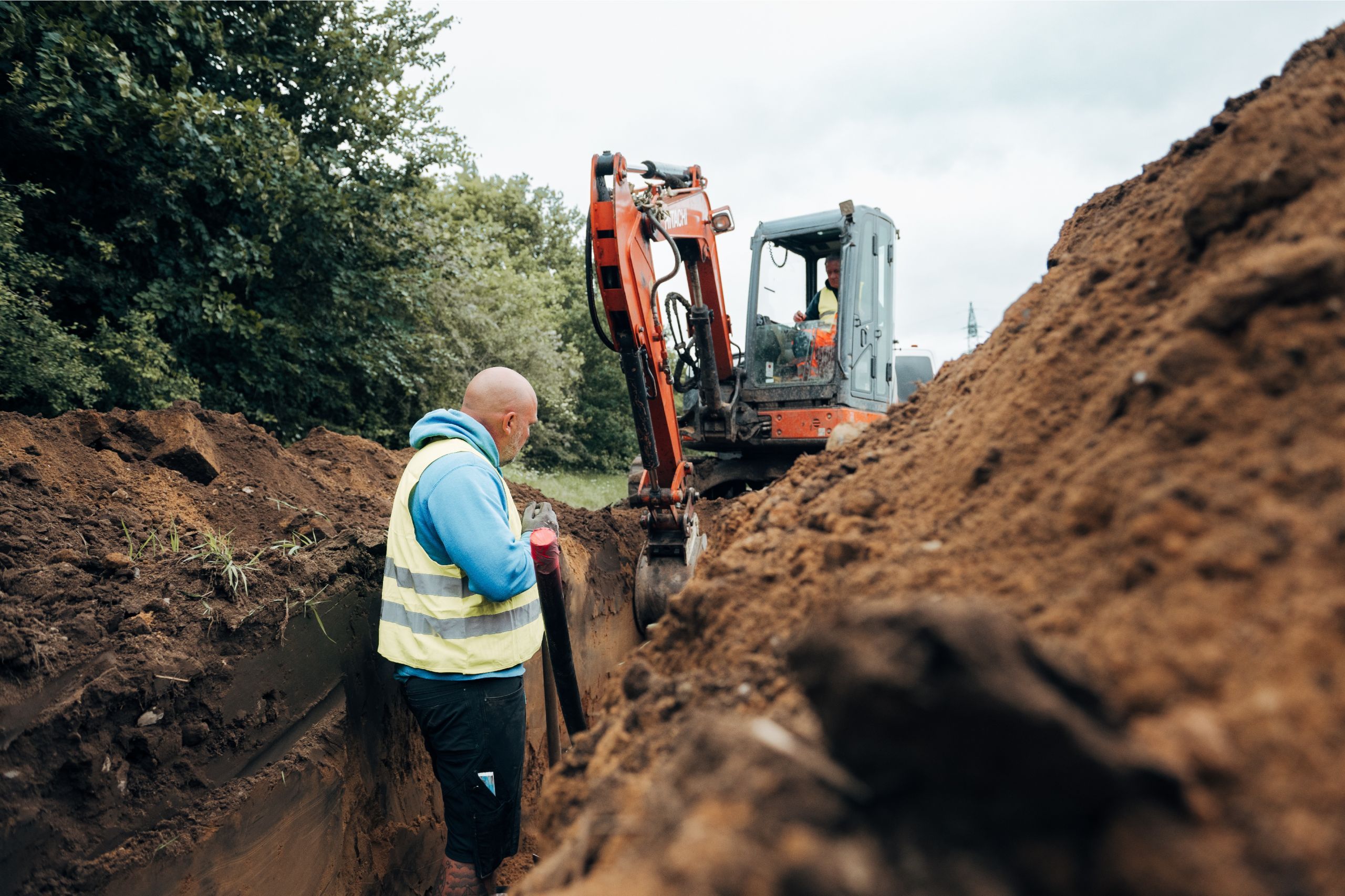 Gebr. Schröder Kabel-Leistungsbau im sommer